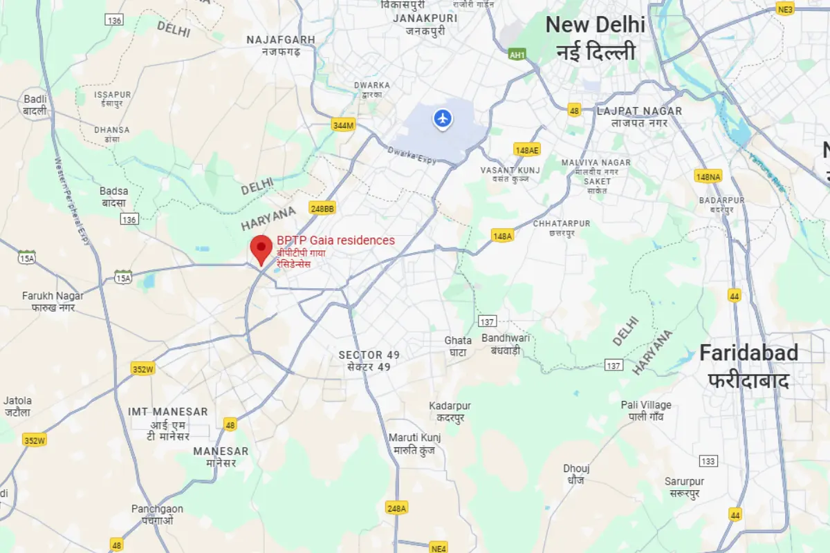 BPTP Gaia Residences Location